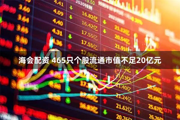 海会配资 465只个股流通市值不足20亿元